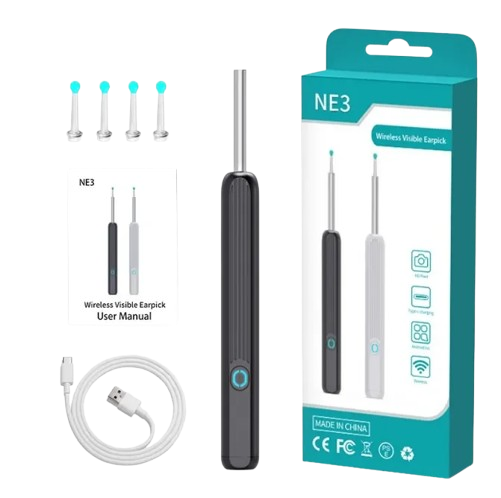 Nettoyeur d'oreille révolutionnaire avec caméra